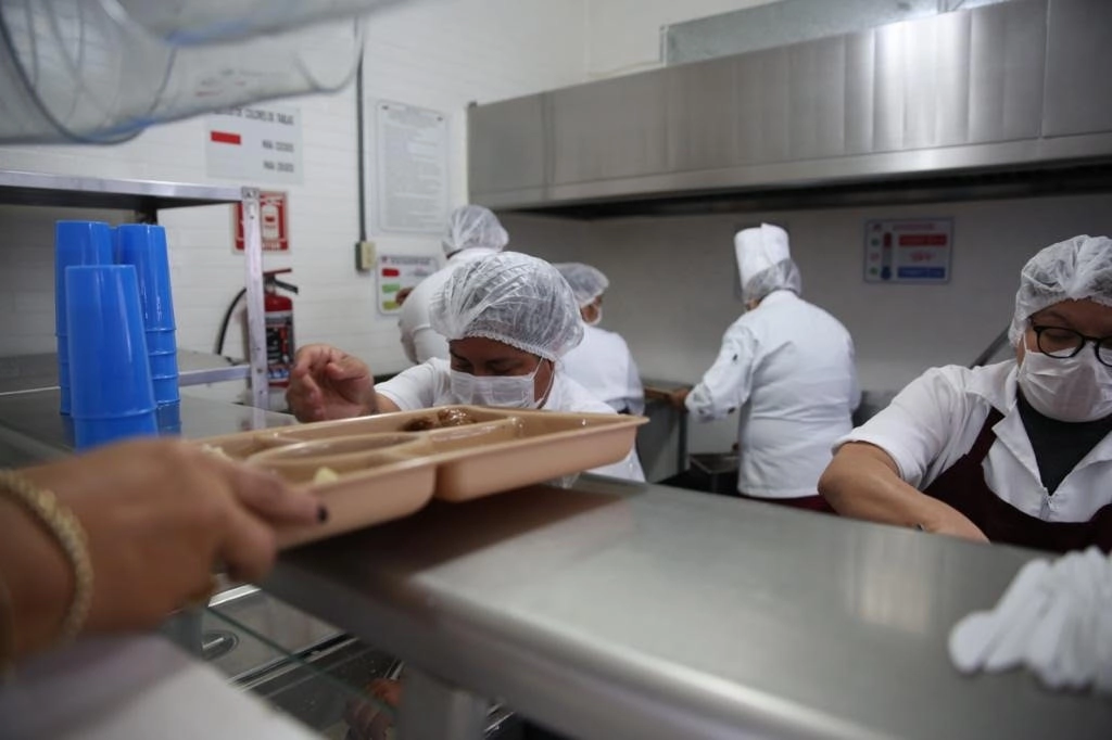 Las personas que sean detenidas en el Torito cenarán lo mismo. Foto cortesía del sistema penitenciario
