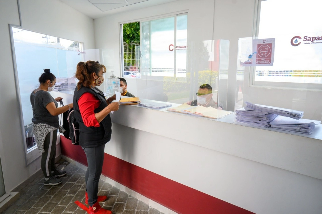 Oficinas de los Servicios de Agua Potable, Alcantarillado y Saneamiento de Coacalco (Sapasac), Estado de México. Foto La Jornada