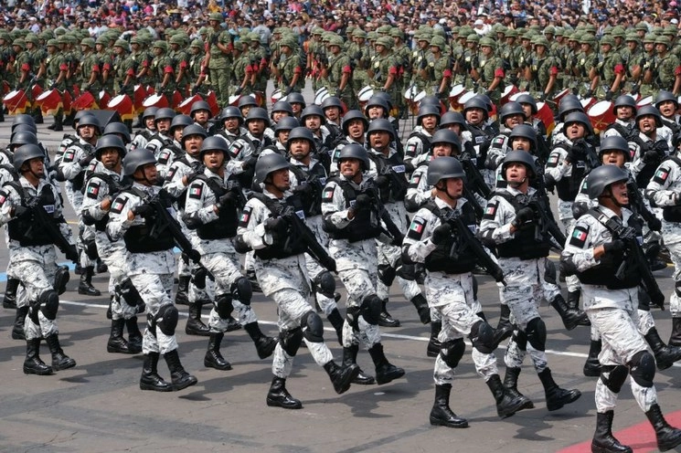 Desfile Militar del 16 de septiembre de 2019, en el Zócalo capitalino. Foto Cuartoscuro 