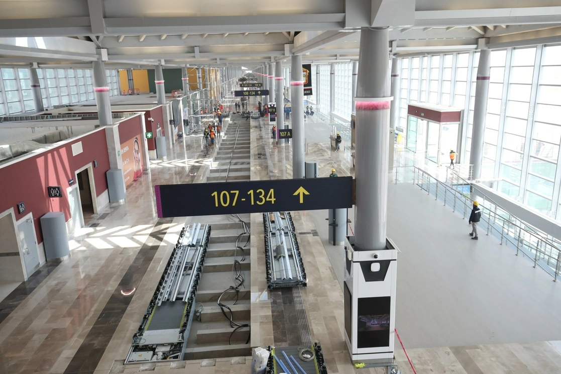 La terminal del AIFA, el 17 de marzo de 2022. Foto Luis Castillo 