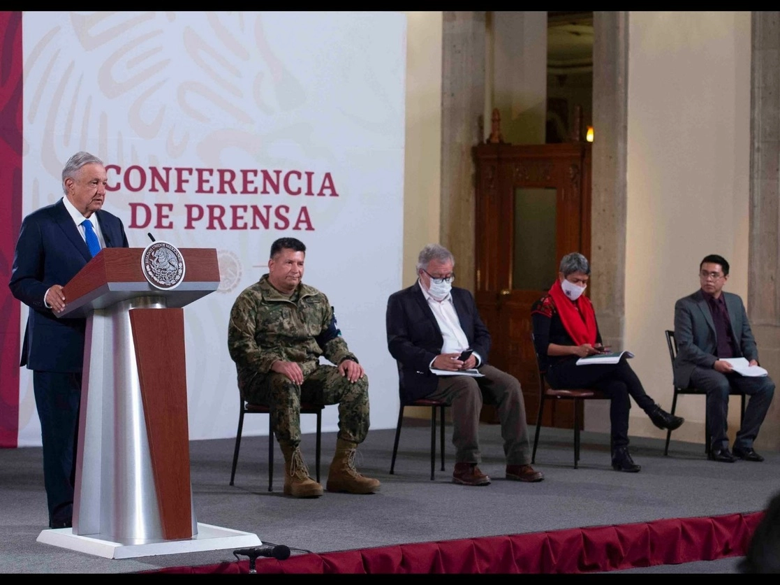 El presidente Andrés Manuel López Obrador condenó, durante su conferencia de prensa de ayer, que el gobierno de Chihuahua no cumpla con el tratado de aguas con EU. Foto cortesía Presidencia