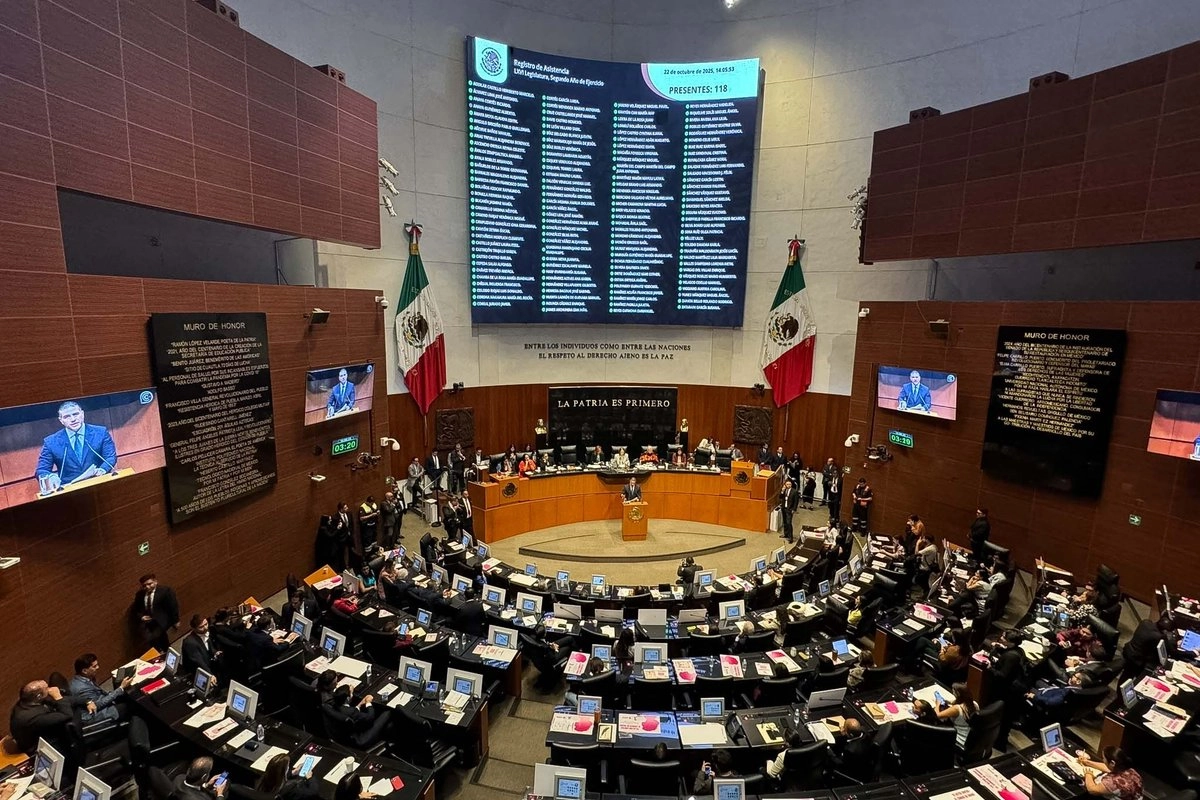 Sala de sesiones del Senado de la República en imagen de archivo. Foto 