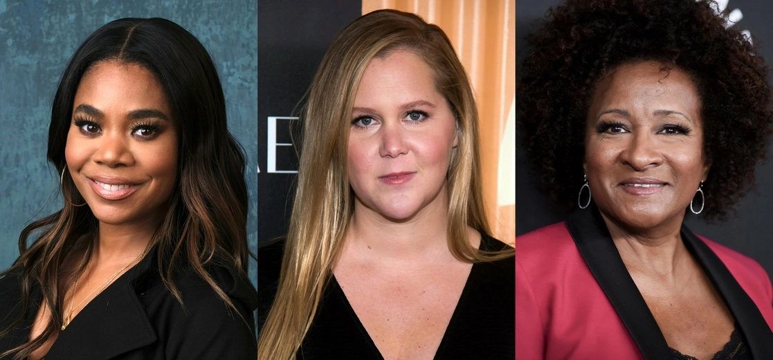 Amy Schumer (centro), Regina Hall (izquierda) y Wanda Sykes presentarán la 94 entrega anual de los Premios de la Academia. Foto Ap