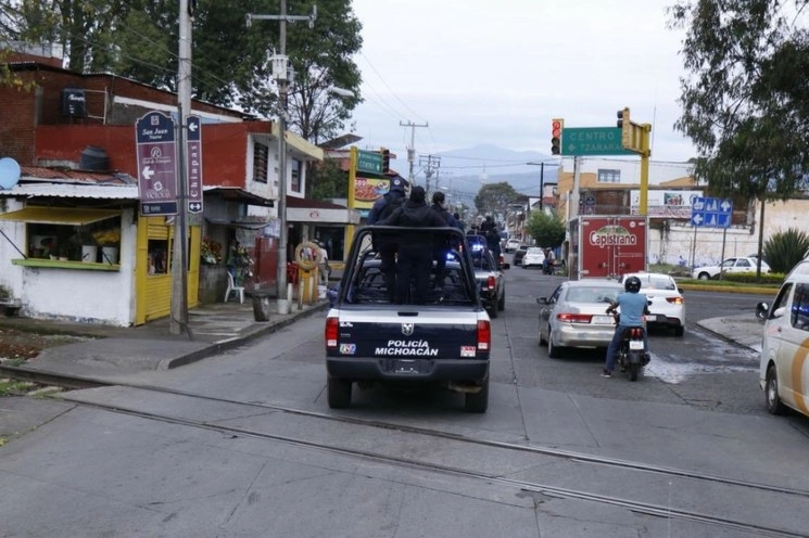 El hallazgo de los cuatro cadáveres ocurrió en la región de Zamora, municipio de Tangamandapio, Michoacán. Foto @MICHOACANSSP