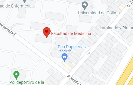 Los cuerpos fueron localizados en el interior de un vehículo en el exterior de la Facultad de Medicina de la Universidad de Colima. Foto Google maps
