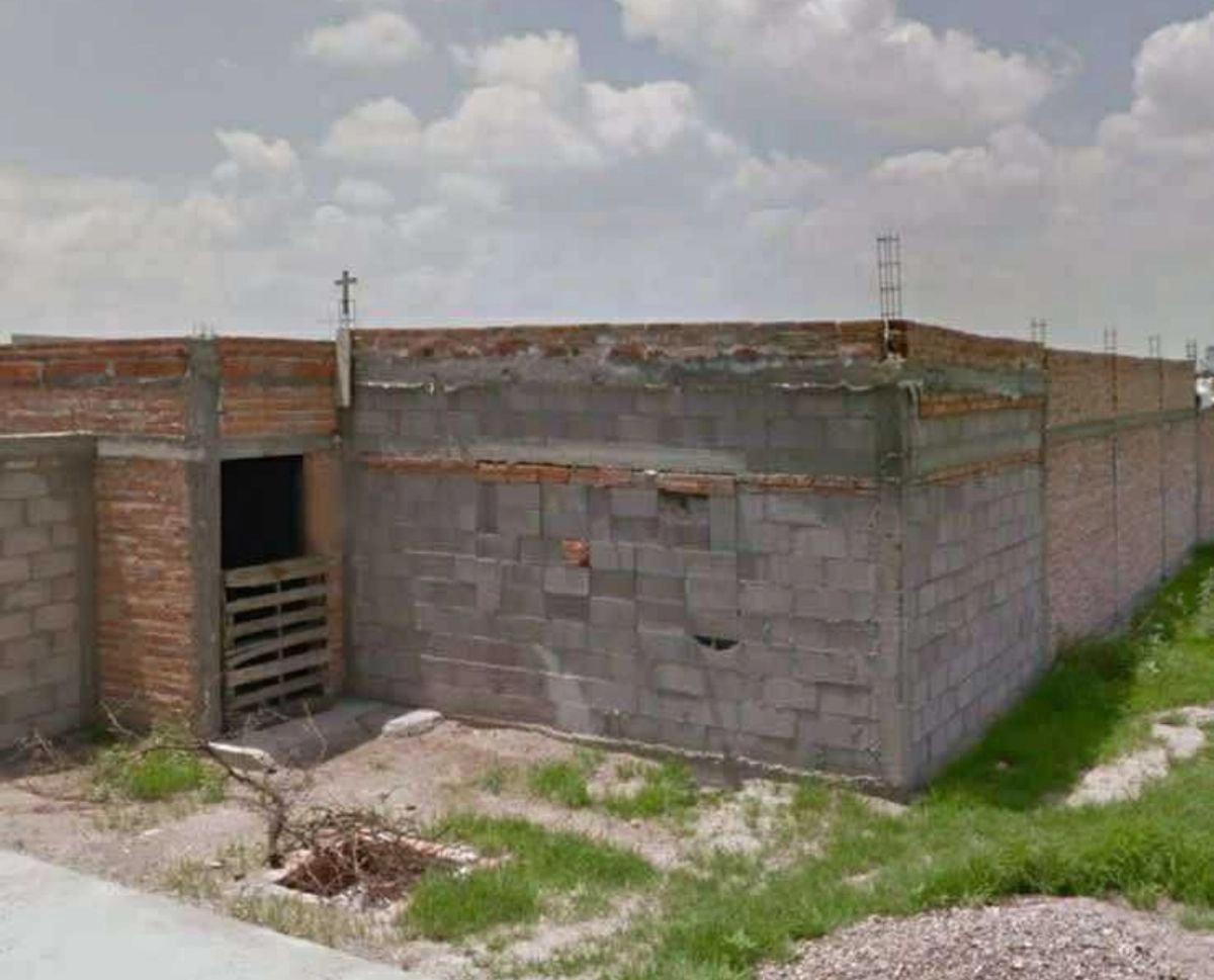 Fachada del rancho en Jesús María, Aguascalientes donde fueron hallados dos cadáveres. Foto