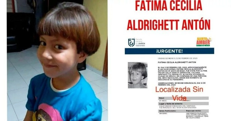 Gráfica de la Alerta Amber distribuida por la Fiscalía General de Justicia de la Ciudad de México