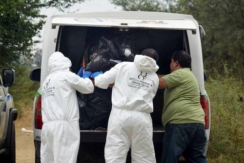 Trabajos para el rescate de cuerpos en fosas clandestinas, en imagen de archivo. Foto Ap
