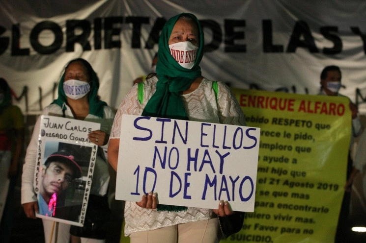 Madres de desaparecidos exigieron a las autoridades seguir con las labores de búsqueda a pesar de la pandemia. Foto Juan Carlos Partida