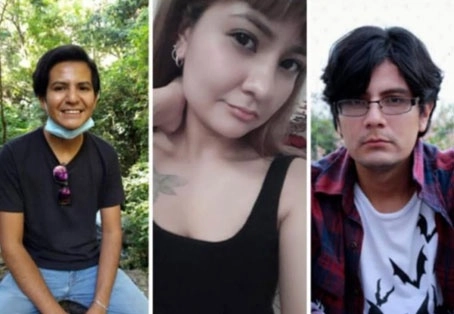 José Alberto, de 29 años; Ana Karen, de 24, y Luis Ángel González Moreno, de 32, fueron hallados sin vida el domingo por la mañana tras ser secuestrados violentamente en el domicilio familiar por ocho sujetos armados la noche del viernes. Foto difundida en redes por la familia