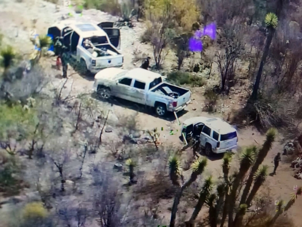 Se logró el rescate de decenas de personas privadas de la libertas en un operativo de fuerzas estatales y federales en Matehuala, SLP. Foto tomada de Twitter @SeguridadGto