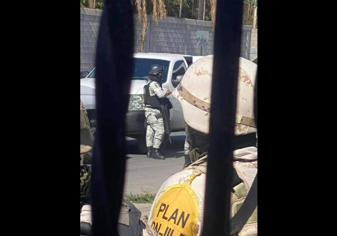 Elementos de la Guardia Nacional en en narcotúnel descubierto en Baja California. Foto tomada de Facebook