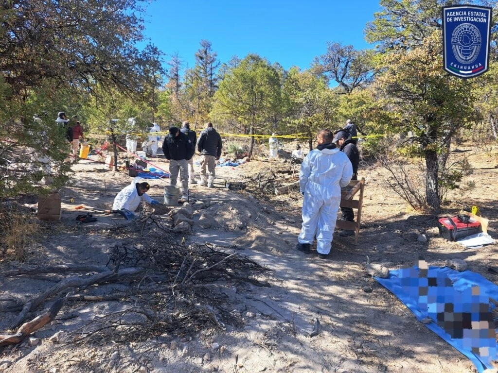 Al menos 27 cuerpos sepultados de manera clandestina han sido hallados en el municipios de Casas Grandes, Chihuahua, los últimos dos meses. Foto Fiscalía de Chihuahua