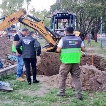 Personal de Pemex detectó la toma clandestina tras trabajos de inspección. Foto