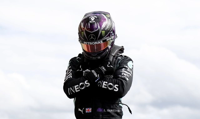 El británico Lewis Hamilton, Mercedes, logró la ‘pole position’ del Gran Premio de Bélgica, su quinta ‘pole’ en siete carreras en 2020, este sábado en Spa-Francorchamps. Foto Pool vía Ap