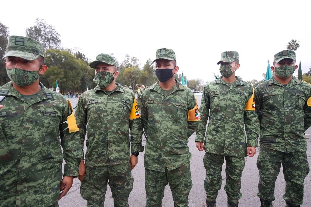 La Sedena reportó que se ha descartado la enfermedad de Covid-19 en mil 884 militares. Foto Guillermo Sologuren 
