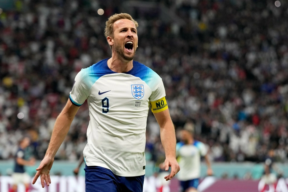 Harry Kane se ha convertido, junto a Wayne Roone, en el máximo goleador de la selección de Inglaterra. Foto Ap