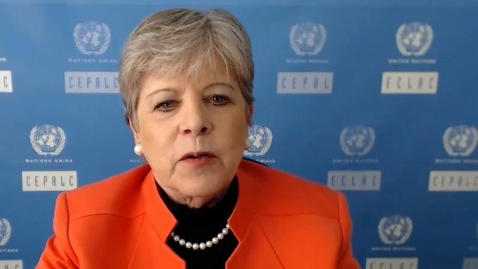 México verá una recuperación total de la economía a niveles previos a la pandemia hasta 2025, reportó Alicia Bárcena en el informe Estudio Económico de América Latina y el Caribe 2020. Foto tomada del Twitter de @cepal_onu