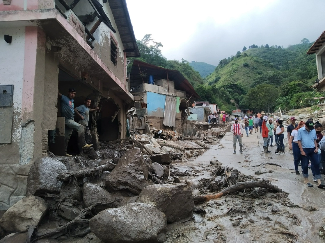 Así se ve la ciudad de Mérida por las inundaciones. Foto Ap