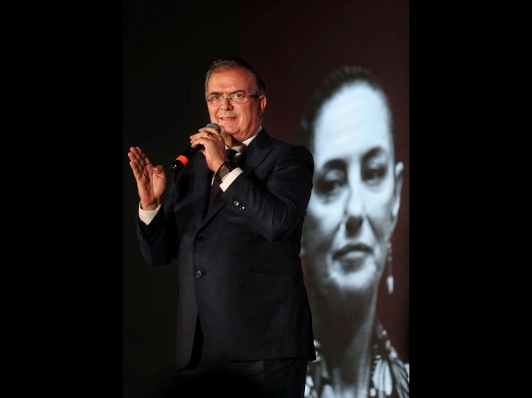 Marcelo Ebrard ofrece conferencia de prensa, en la Ciudad de México, el 16 de agosto de 2023. Foto Marco Peláez