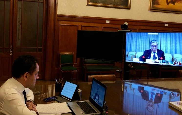 Arturo Herrera informó que este jueves participó en la Junta de Gobernadores de Noticias y alertas del Fondo Monetario Internacional representando a México, Colombia, Costa Rica, El Salvador, España, Guatemala, Honduras y Venezuela. Imagen tomada del Twitter de @ArturoHerrera_G