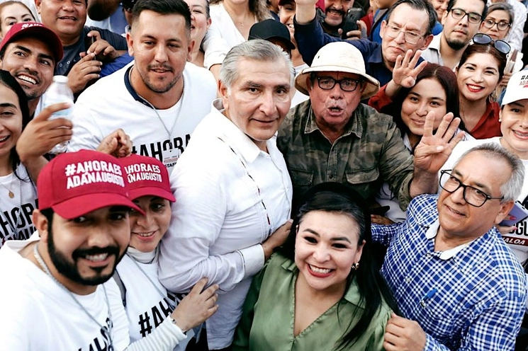 Adán Augusto López en Culiacán, Sinaloa, el 27 de junio de 2023. Foto tomada de Twitter @adan_augusto