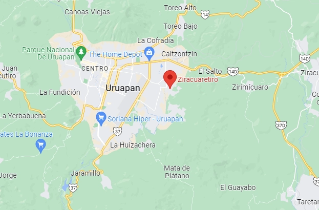 Elementos de la Secretaría de la Defensa Nacional junto con apoyo de perros, llevaron a cabo excavaciones y localizaron otras dos osamentas. Imagen Google maps