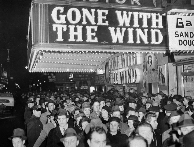 En 1939 "Lo que el viento se llevó" fue estrenada en el Teatro Astor, en Nueva York. Foto Ap/Archivo