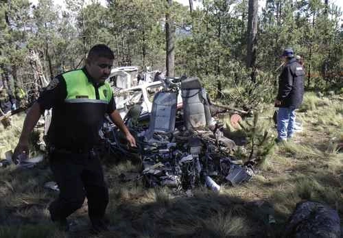 El helicóptero se desplomó en la zona serrana de Tuzántan, Chiapas. Foto MVT/Archivo