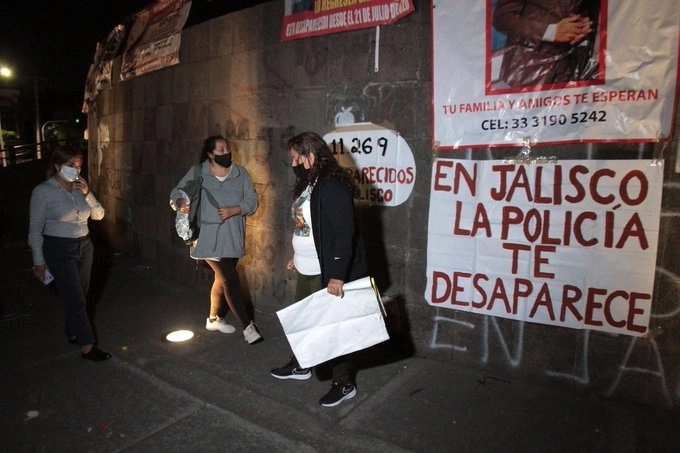 Protesta en Jalisco contra la desaparición forzada. Foto Arturo Campos Cedillo/ archivo
