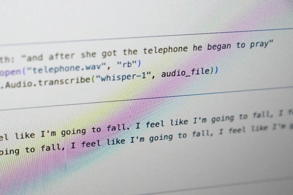 Muestra de un texto original retomado por Whisper, una herramienta de transcripción impulsada por inteligencia artificial. Imagen en Ithaca, Nueva York, el 2 de febrero de 2019. Foto Ap