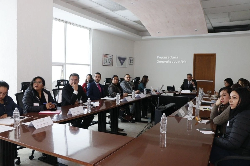 Reunión de funcionarios de la Procuraduría General de Justicia de Hidalgo. Foto @SNietoCastillo