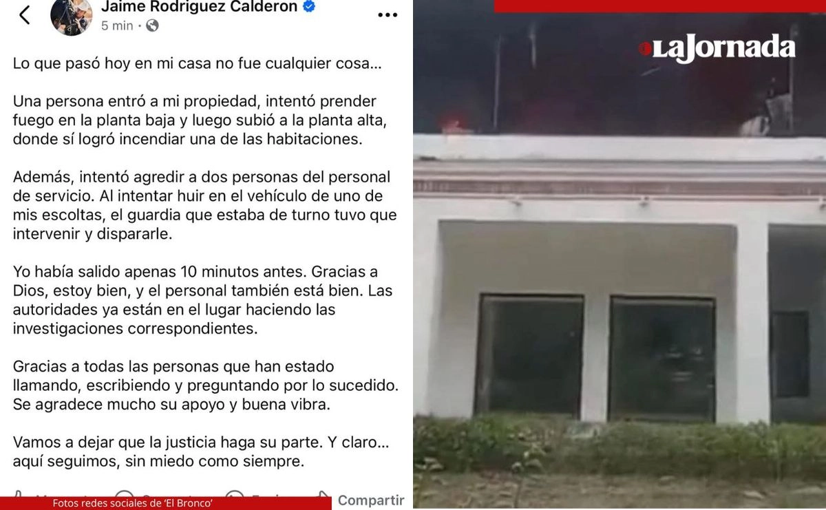 Capturas de pantalla de dos publicaciones que hizo el ex gobernador de NL, Jaime Rodríguez en sus