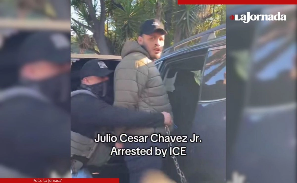  El boxeador Julio César Chávez Jr fue arrestado por elementos del ICE debido a irregularidades en su visado y una orden de aprehensión en México. Foto 