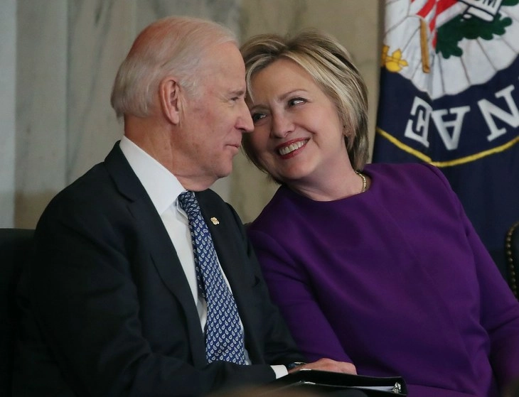 Hillary Clinton y Joe Biden. Foto Ap