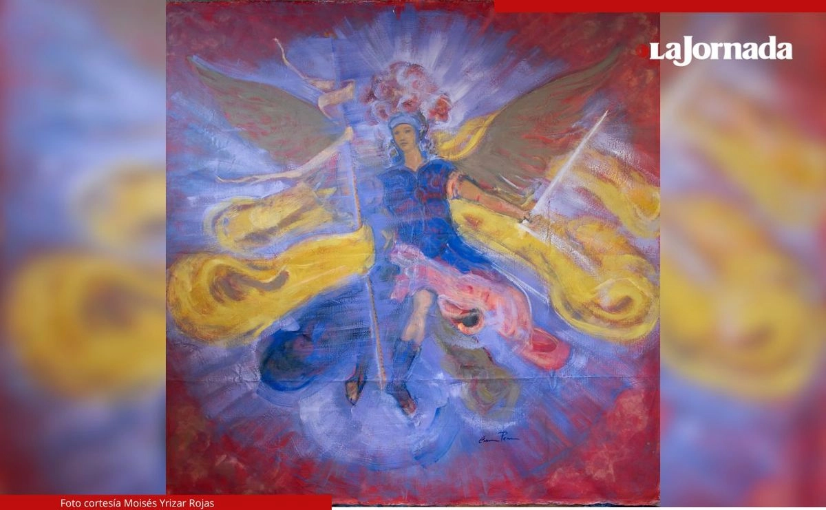 Representación del arcángel San Miguel, pieza incluida en la muestra ‘Carmen Patria, Carmen Parra’, que se inaugurará el próximo 26 de agosto. Foto cortesía 