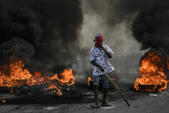 Protestas en Cabo Haitiano, Haití por el asesinato del presidente Jovenel Moïse. Foto Ap