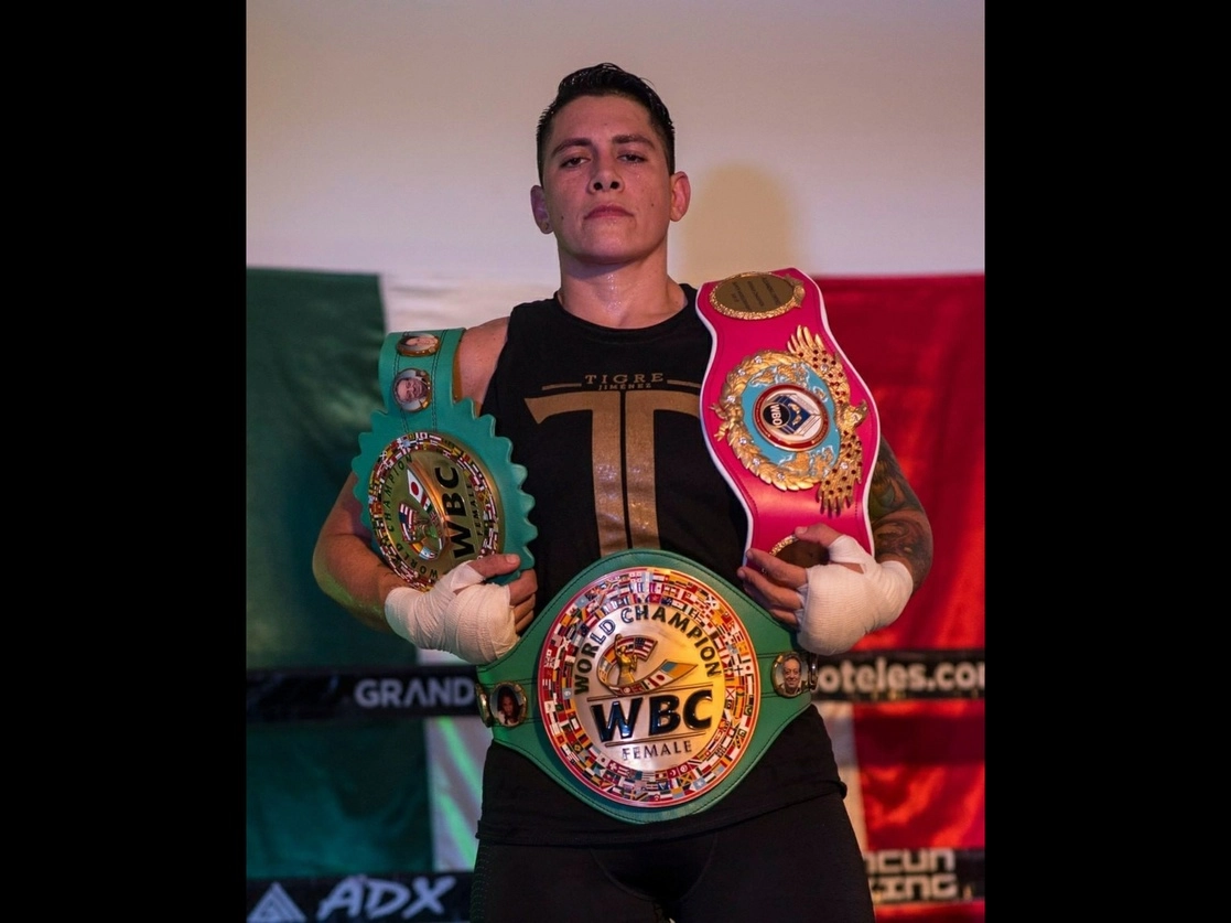 Alejandra Jiménez fue una transgresora del boxeo desde su incursión, al ser mujer andrógina y lesbiana. Foto tomada del Instagram de @tigrejimenezbox
