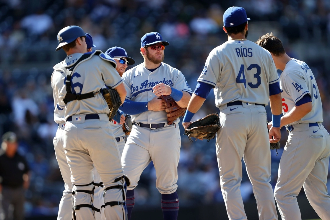 Jugadores  de los Dodgers.  Foto  Afp