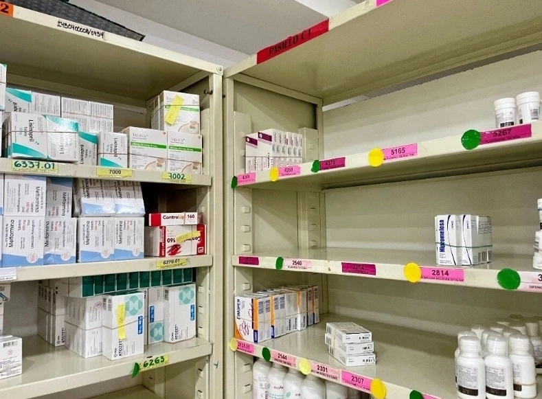 Fármacos en un hospital de la Ciudad de México.