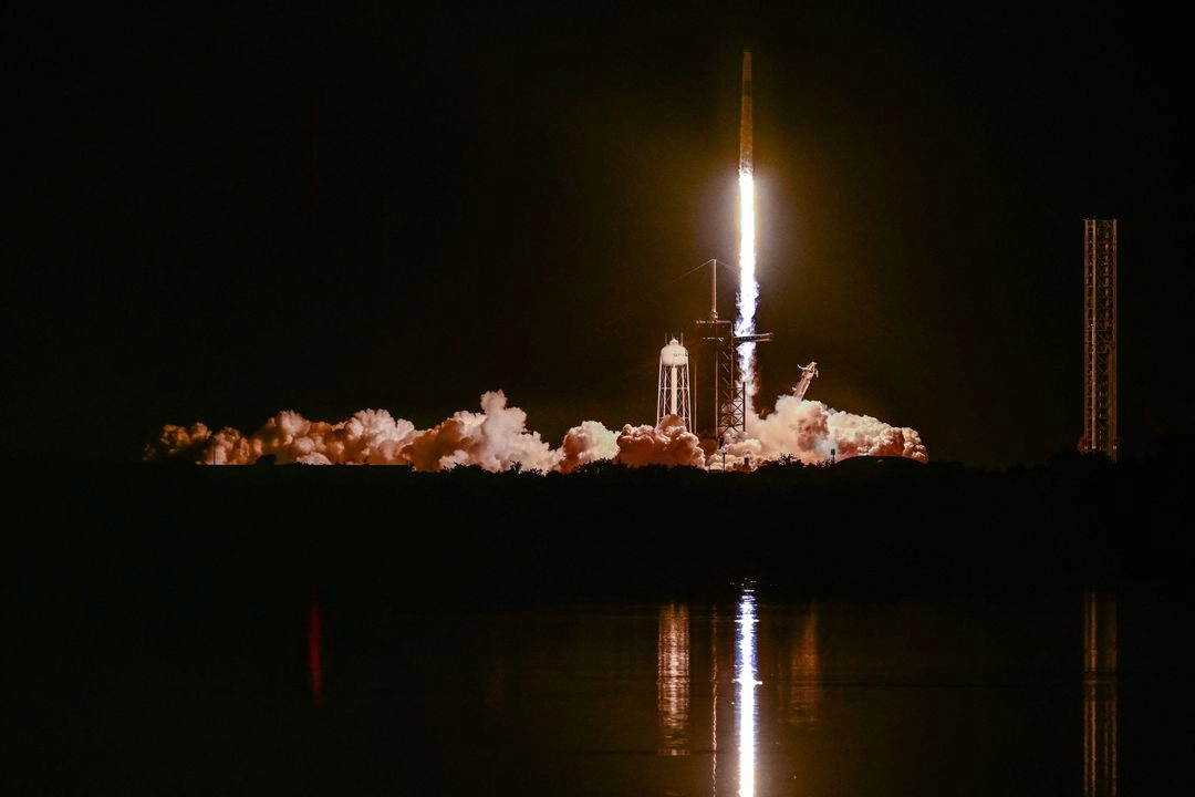 Durante su estancia realizarán unos sesenta experimentos, principalmente con microalgas y tardígrados (animales microscópicos conocidos como osos de agua). Los últimos vuelos espaciales de astronautas de India, Polonia o Hungría se remontan a más de 40 años. Imagen del 25 de junio de 2025. Foto 
