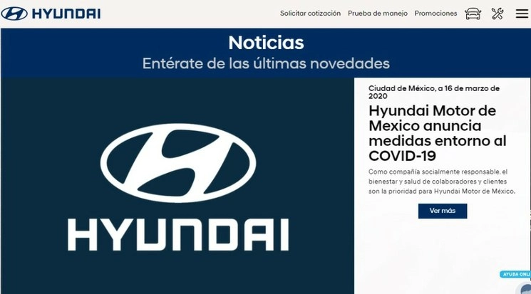 Desde el inicio de brote del virus COVID-19, Hyundai Motor Group ha tomado diversas acciones preventivas para garantizar la salud de sus clientes y colaboradores.. 
Foto. Hyundai de México
