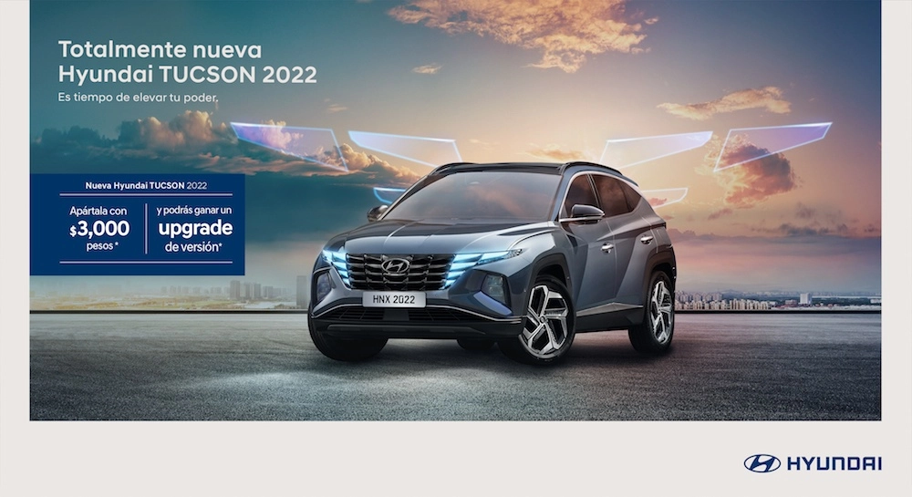 La Hyundai Tucson 2022 se puede apartar con $3,000 pesos desde la página web de la firma coreana en nuestro país.
Foto. Cortesía Hyundai Motor de México.
