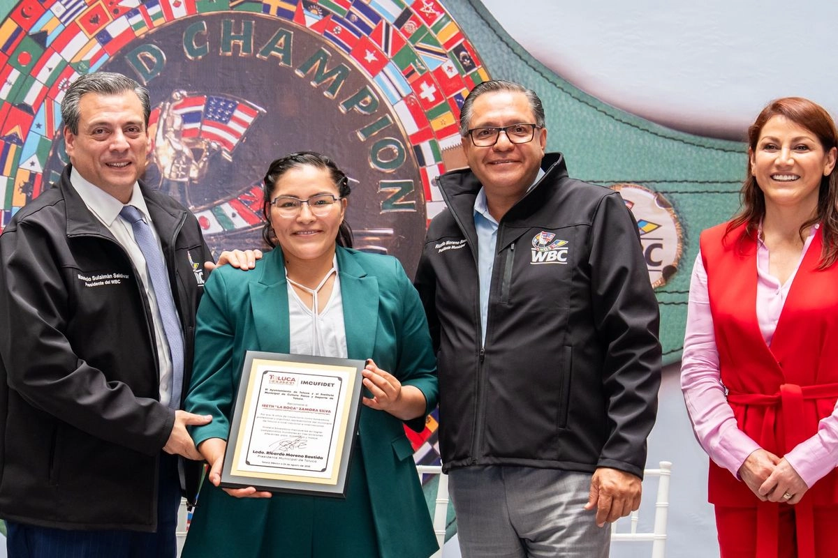 Ibeth, "La Roca" Zamora se convirtió en la primera boxeadora mexicana en  conquistar tres títulos mundiales. Foto tomada de 