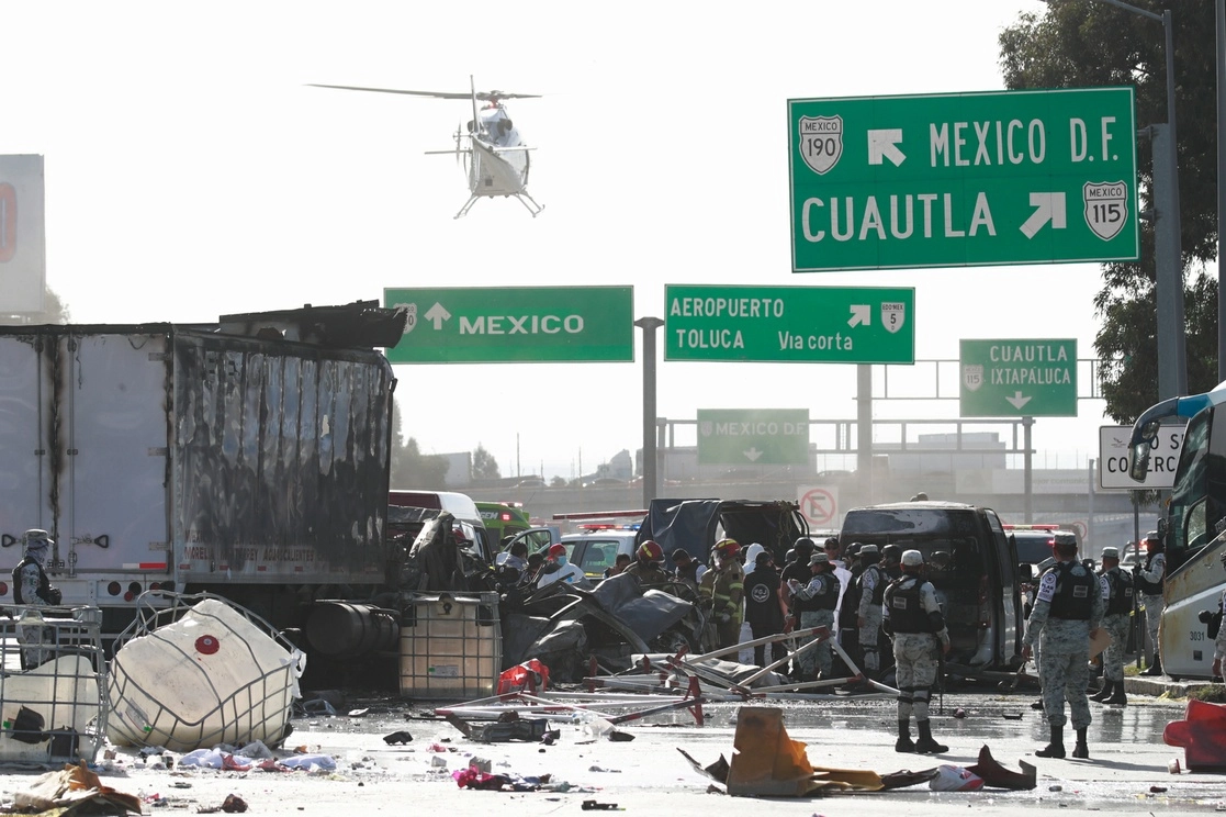 Aspectos del accidente ocurrido el pasado 6 de noviembre. Foto Víctor Camacho