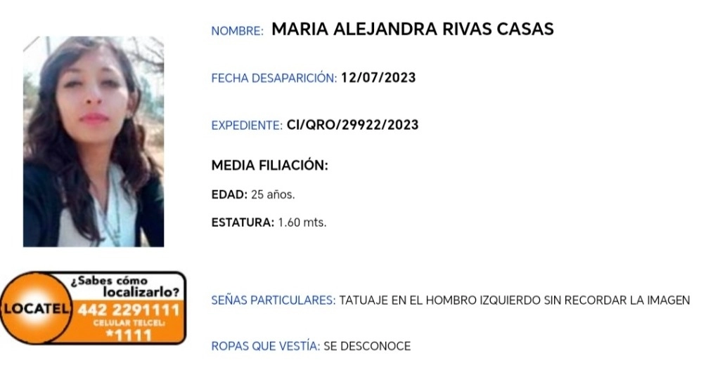 Uno de los cadáveres que se encuentran en le Semefo de Pachuca, Hidalgo, fue identificado como el de María Alejandra Rivas Casas, desaparecida en Querétaro el 12 de julio de 2023. Foto ‘La Jornada’