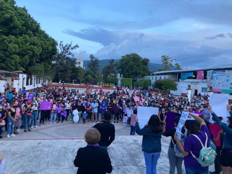 Protesta en Guerrero para exigir justicia para Ayelin. Foto Facebook, Feminismo Tixtla
