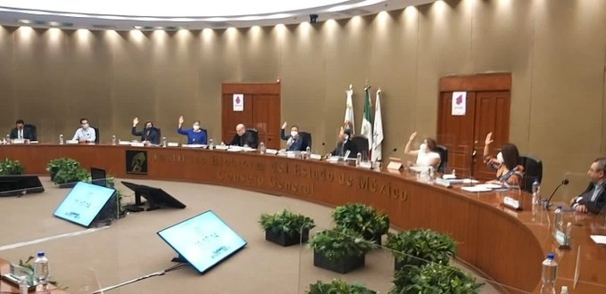 25 Sesión Extraordinaria del Consejo General del IEEM. Foto Tomada del Twitter @IEEM_MX
 