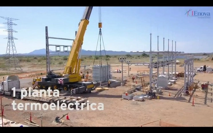 Imagen tomada de un video difundido en la cuenta de twitter @IEnova_MX