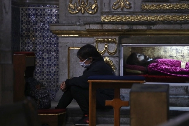 En la iglesia de Santo Domingo, en la Ciudad de México, en imagen de archivo. Foto Yazmín Ortega Cortés 